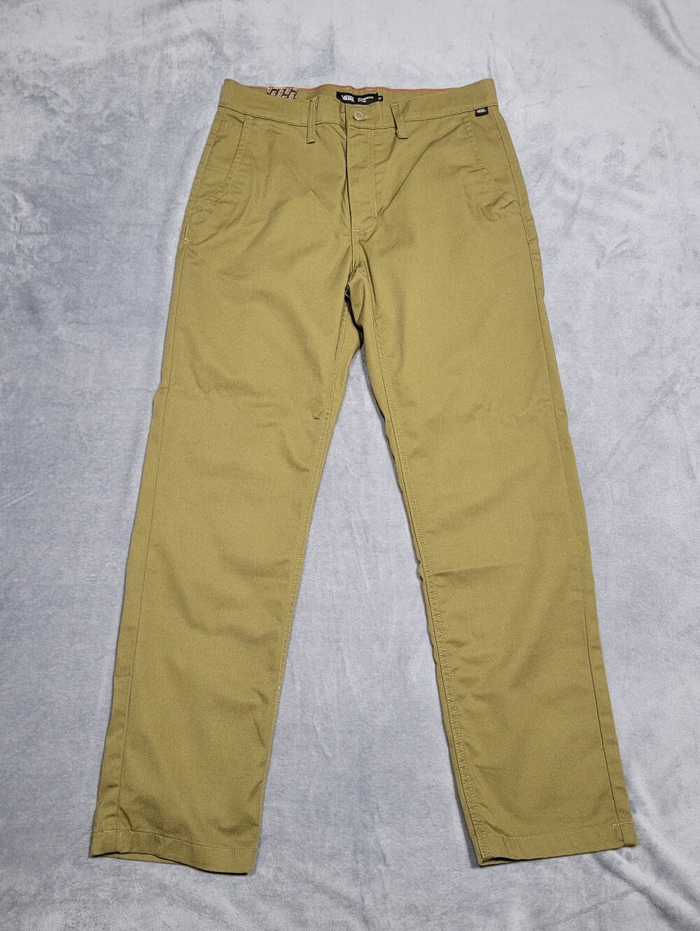 Vans Pants Mens Sz 32x32 Olive Khaki Authentic Chino Relaxed Fit Straight